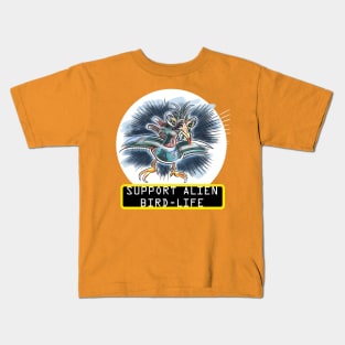 SUPPORT ALIEN BIRD-LIFE Kids T-Shirt